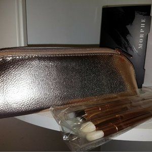 Morphe Makeup Brushes Eye Slay 6-Piece Brush Set/Kit + Rose Gold Case, Gift Set